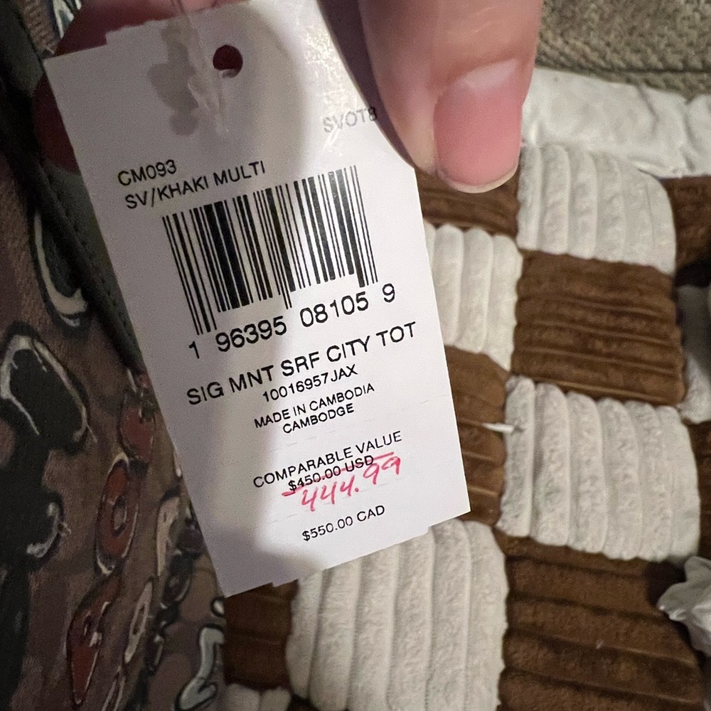 Coach Signature Mint Serf City Tote NWTS! - Picture 8 of 8